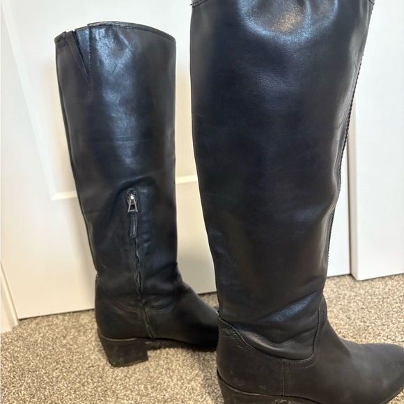 Sam Edelman Loren Black Leather Knee-High‎ Boots Size 6.5 - Picture 6 of 12